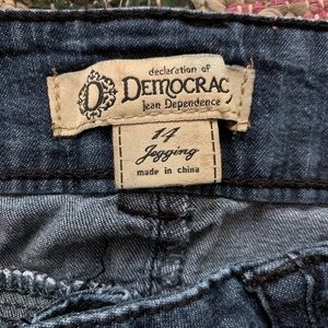 Democracy jeans.